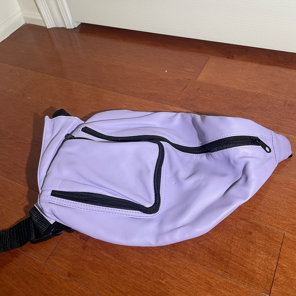 Nordstrom Fanny purple leather Fanny pack.